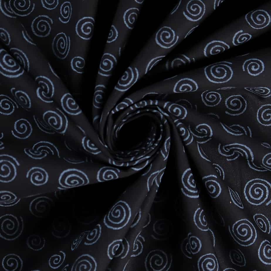 (RI-8024 Swirls/ 06 - Black*)