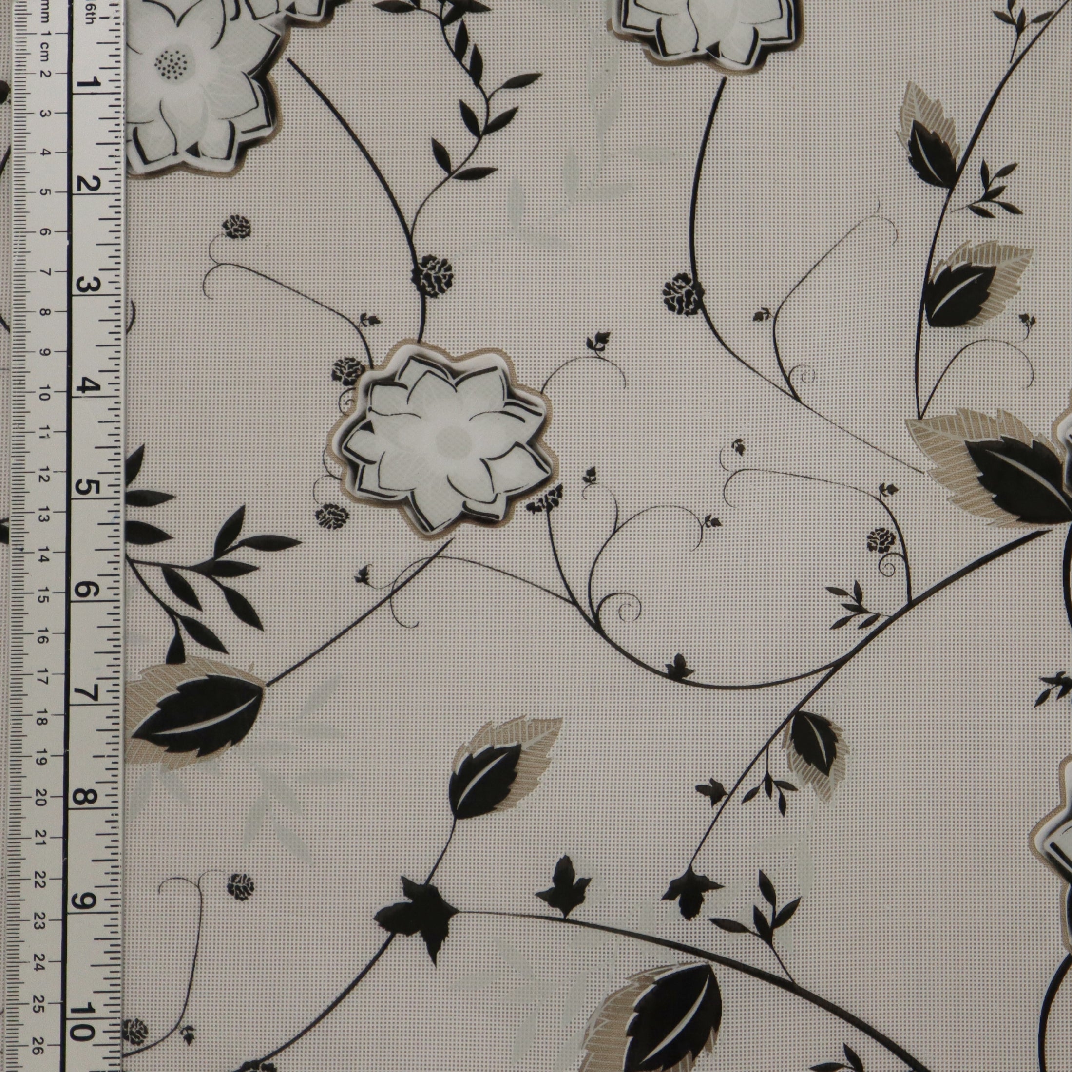 (CL 110/ Floral - Black/White)