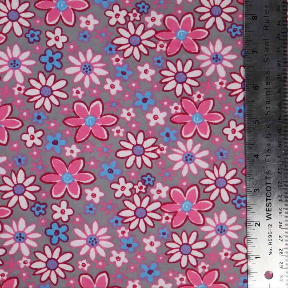 (808 Floral/ Grey/Pink)