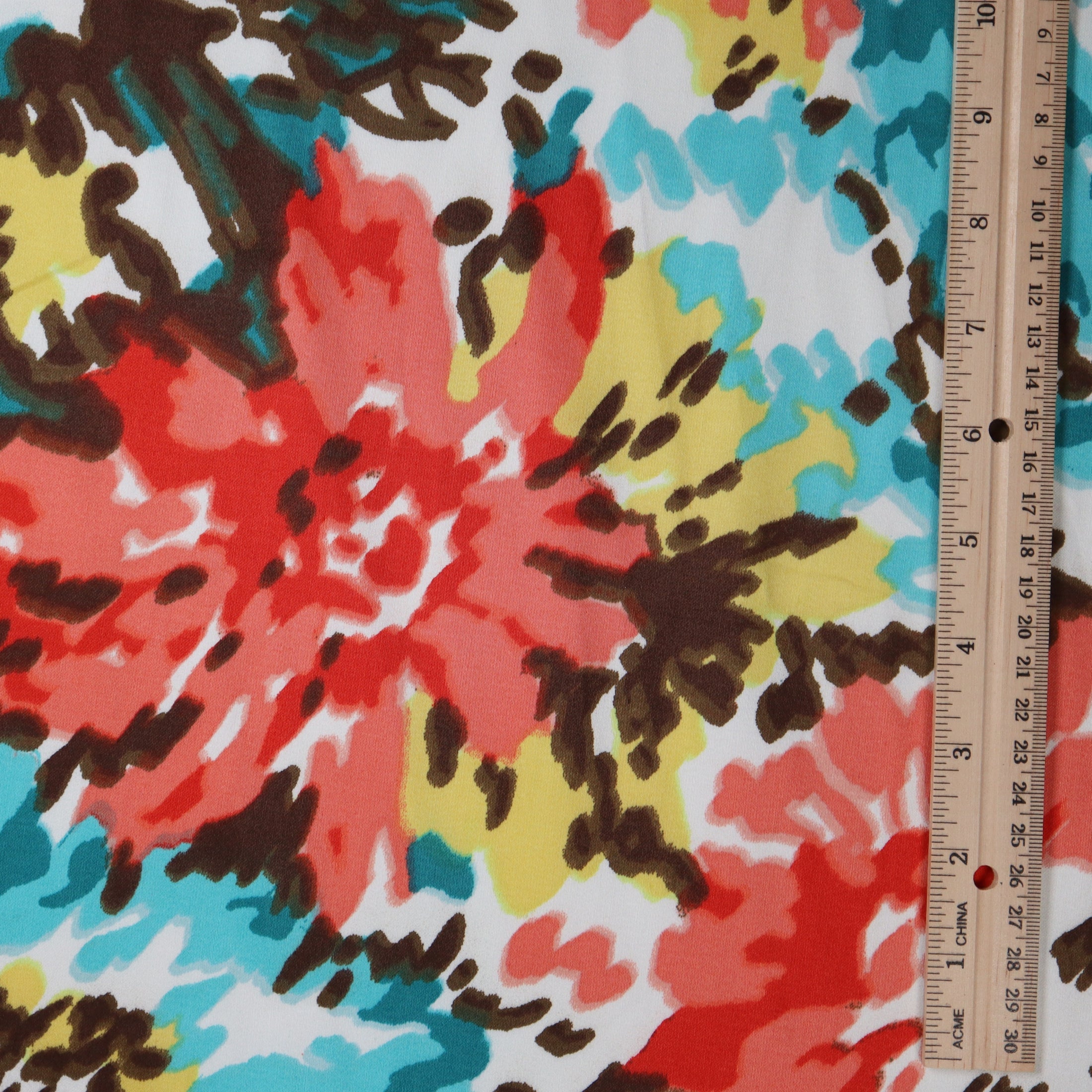 (Watercolour Floral/ Red/Blue/Multi)