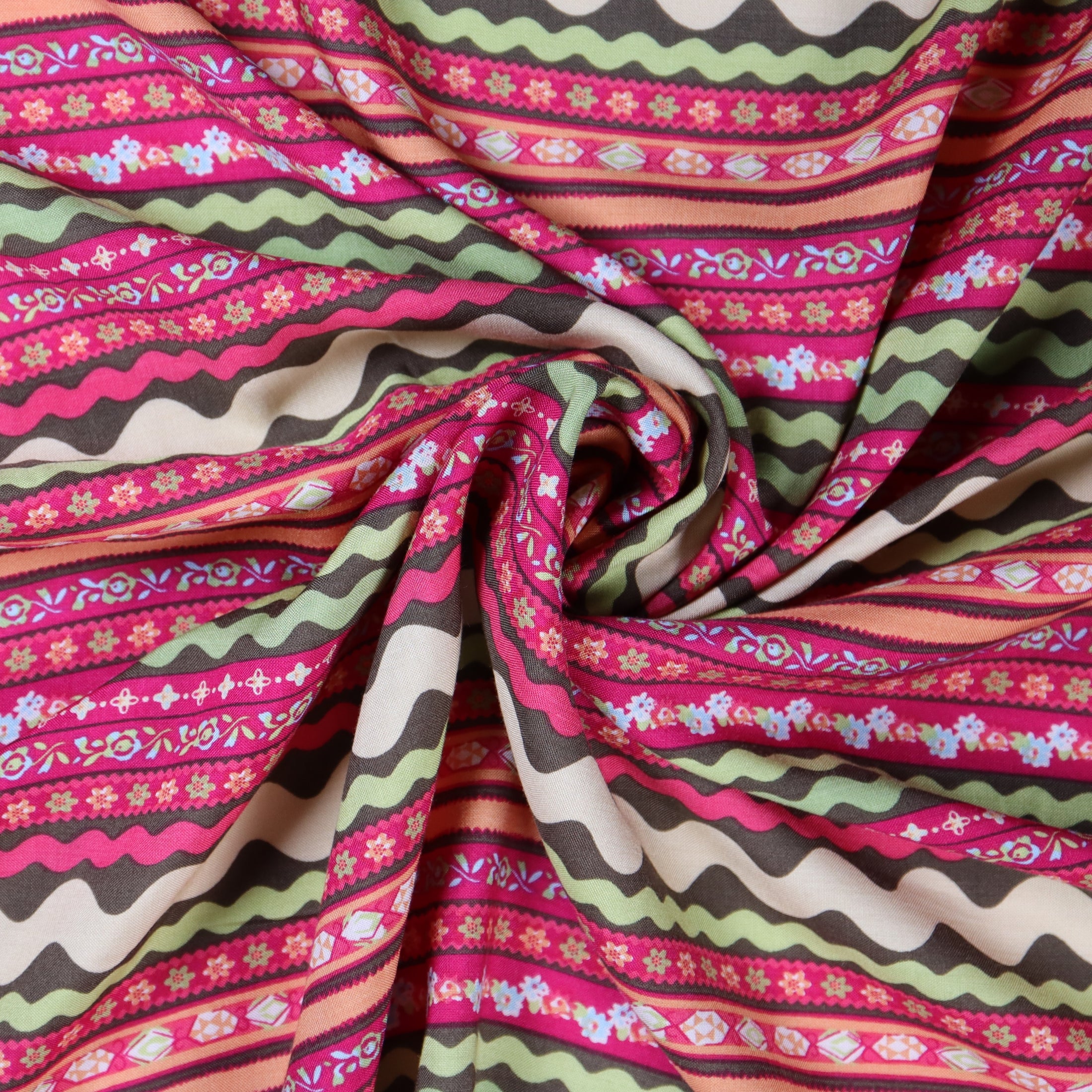 (Squiggle Print/ Pink/Green/Multi)