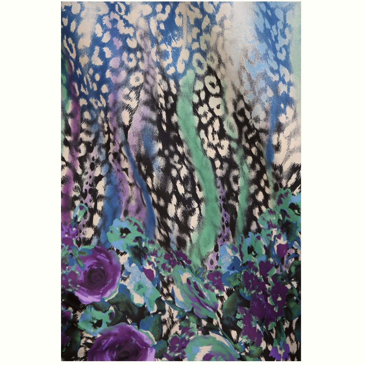 (Watercolour Leopard/ Purple/Blue)