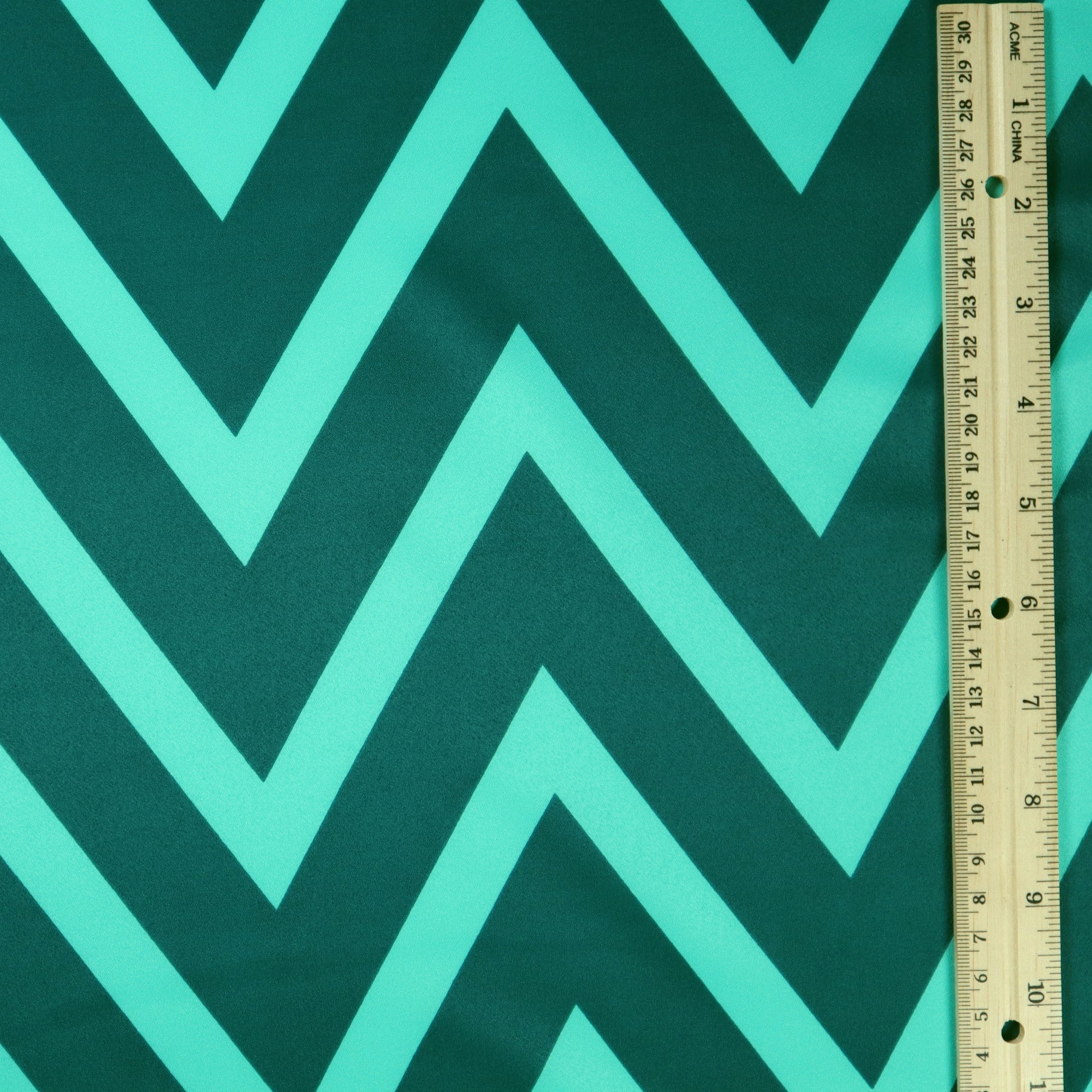 (Chevron/ Teal Mix)