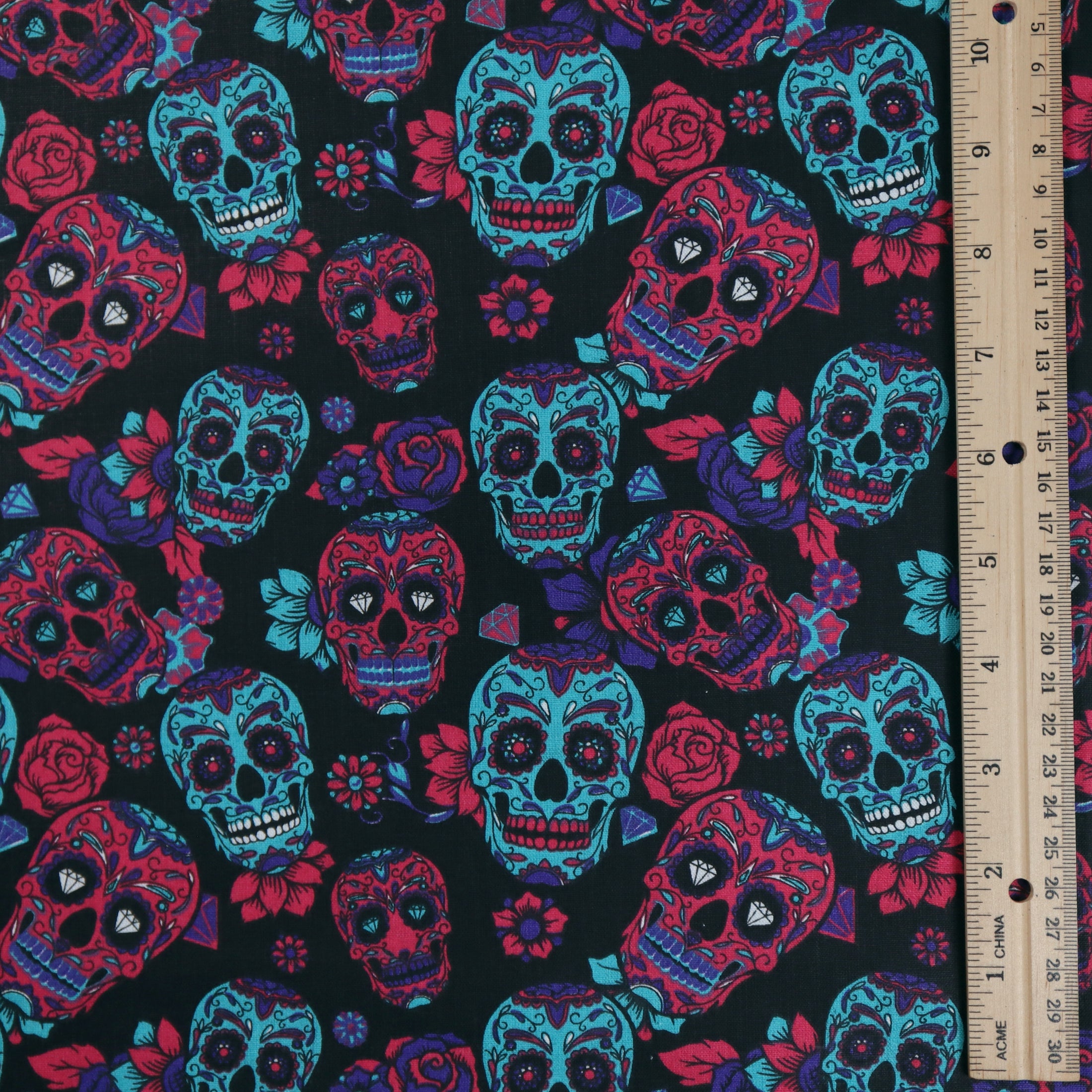 (Sugar Skulls/ Black/Multi)