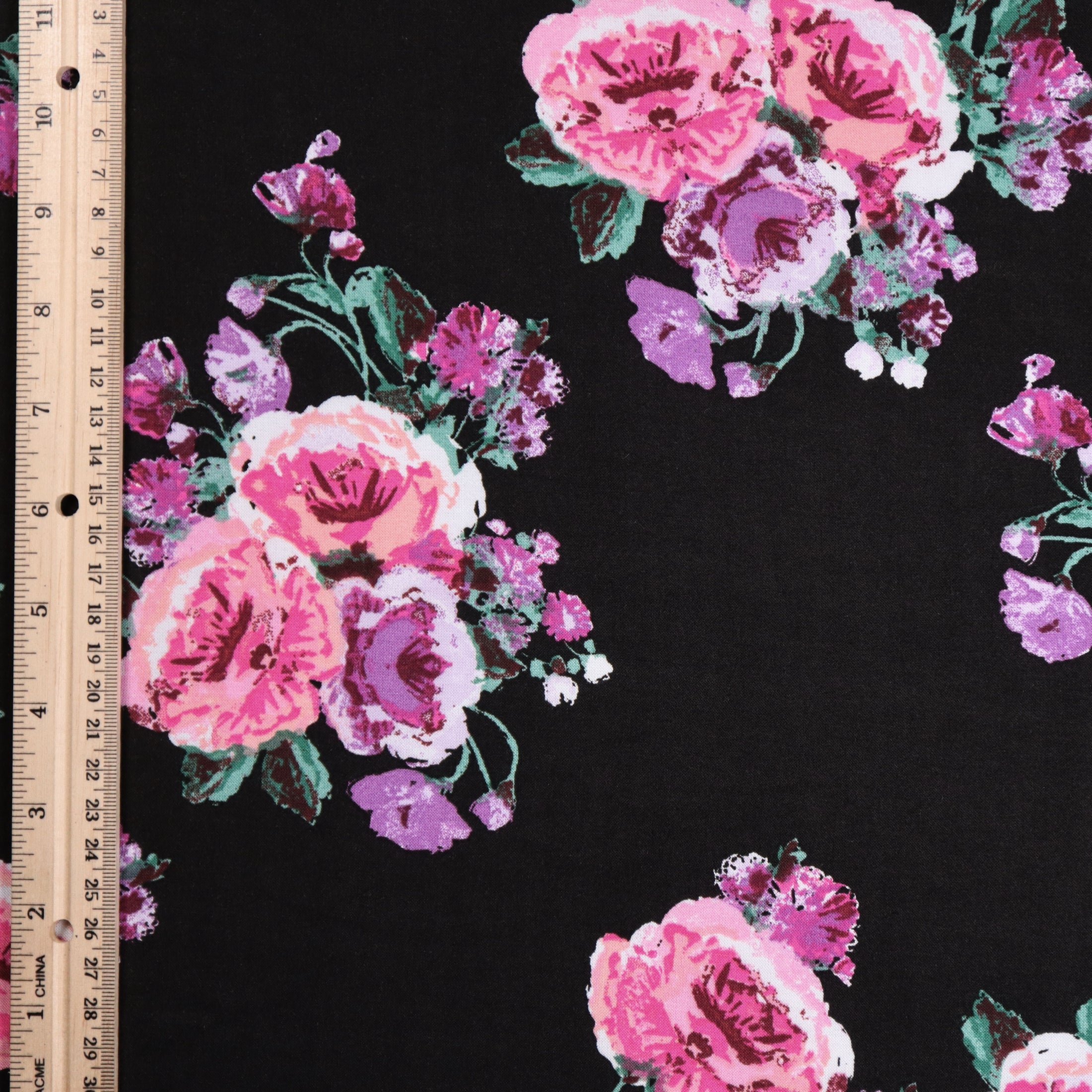 (Floral 2/ 11 - Black)