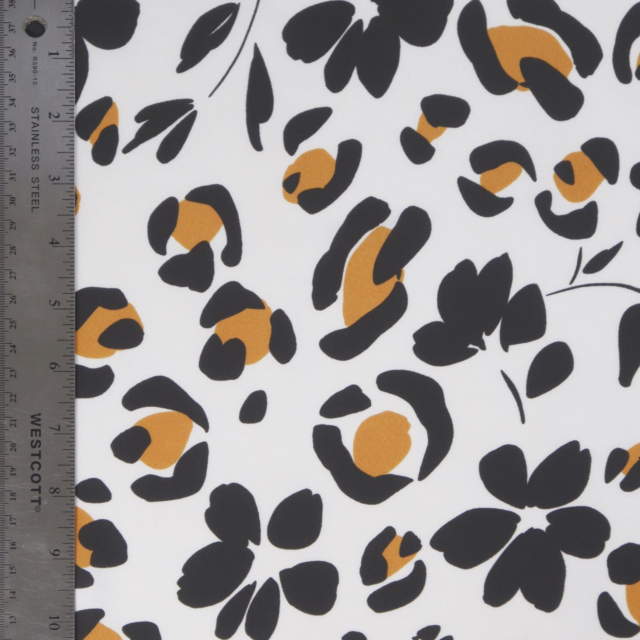 (Abstract Leopard/ Ivory/Copper)