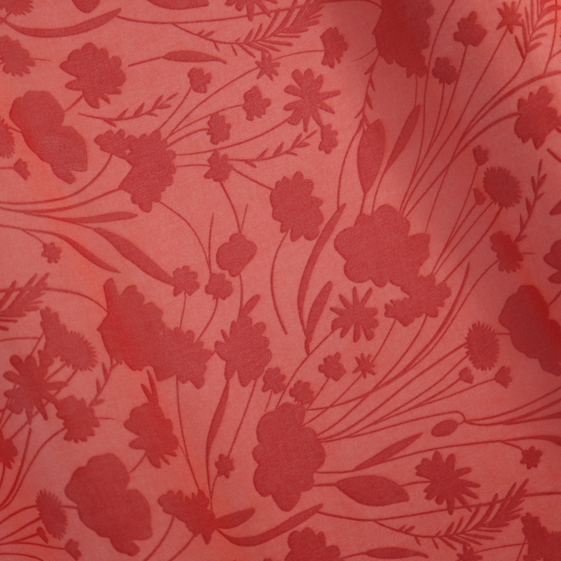 (Wildflower Silhouette/ Coral/Red)