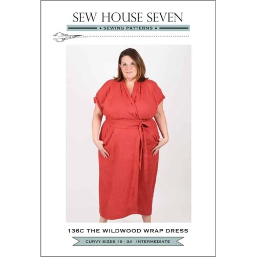 Wildwood Wrap Dress Pattern CURVY Sizes (SZ 16 - 34)
