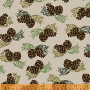 51084 - Pine Cones/ 2 - Cream