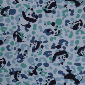 Army Print with Pandas/ 07 - Blue