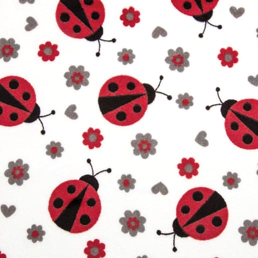 Ladybugs/ White/Red