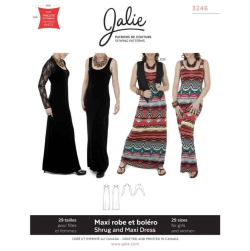 Jalie Pattern 3246 Shrug and Maxi Dress