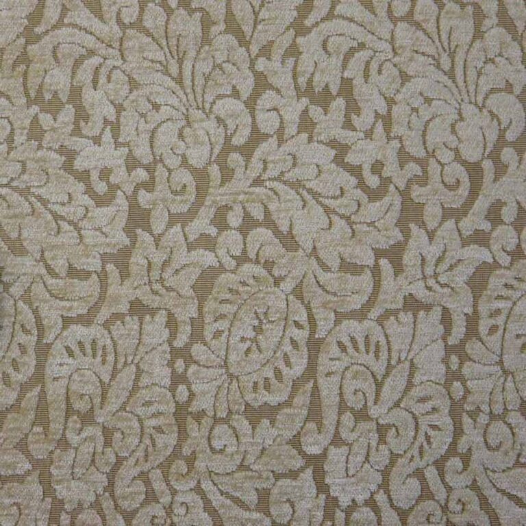 Cut Chenille Damask/ Natural/Taupe